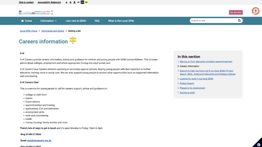C&K Careers Careers Information SEND