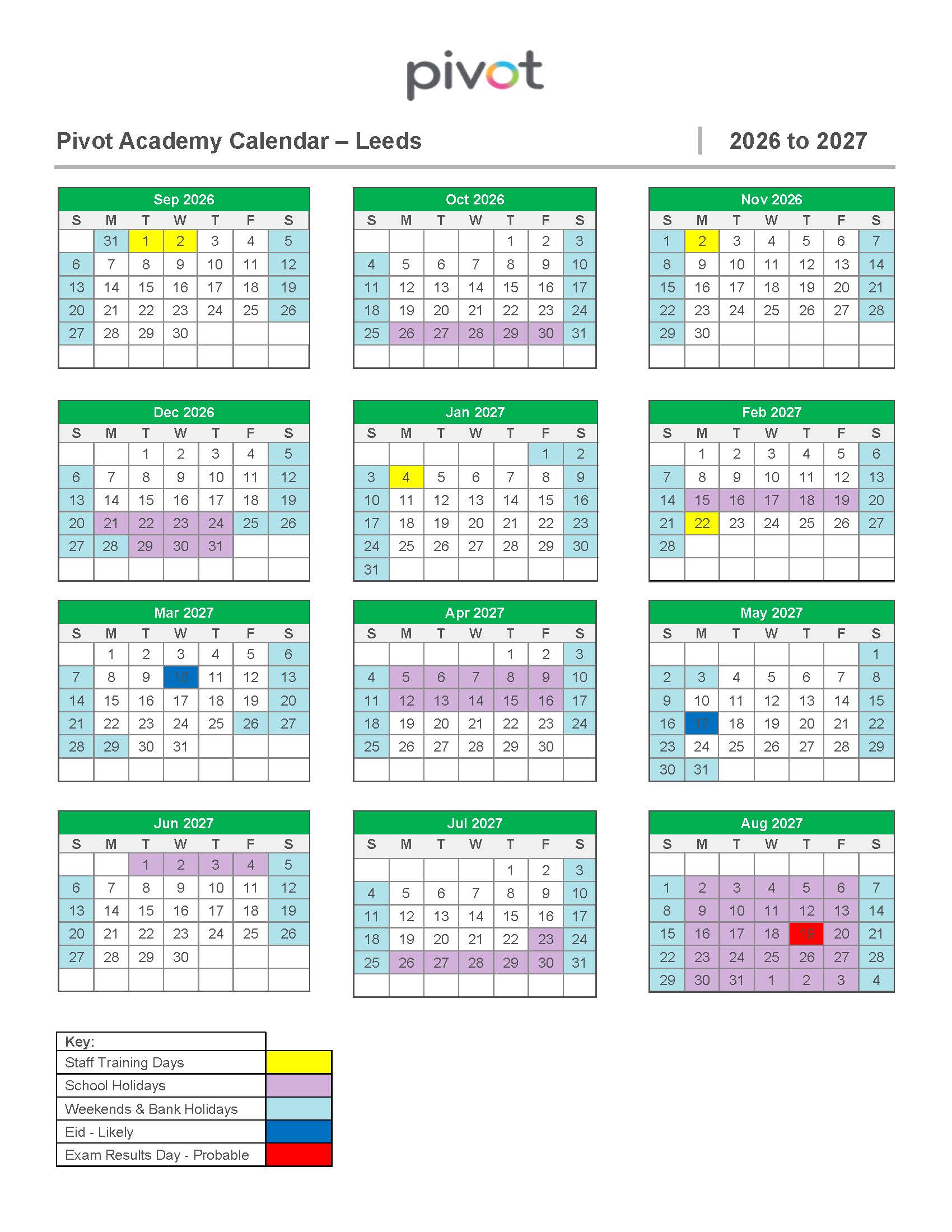 Kirkless Acadamies Term Dates